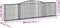 vidaXL - Schanskorven - 6 - st - gewelfd - 400x30x100/120 - cm - ijzer