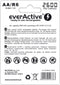 Everactive EVHRL6-2600 - R6 AA 2600mAh Ni-MH oplaadbaar - LSD technologie - tot 1200 oplaadcycli