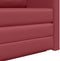 vidaXL - Vloersofa - Bed - 2-in-1 - Wijnrood - 124x71x78 - cm - Kunstleer