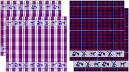 //DDDDD combiset 2 keukendoeken & 2 theedoeken Farmlife blue