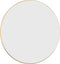 vidaXL - Wandspiegel - rond - Ø60 - cm - goudkleurig