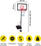 Dunlop Basketbalset Junior - Verstelbaar 165-205 cm - Standaard met bal en pomp