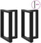vidaXL - Eettafelpoten - 2 - st - T-vormig - 50x35x(72-73) - cm - staal - zwart