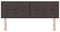 vidaXL - Hoofdbord - Knop - Ge - tuft - Donkerbruin - 140 - cm - Stof
