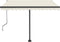 vidaXL - Luifel - automatisch - met - LED - en - windsensor - 350x250 - cm - crèmekleur