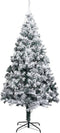 vidaXL - Kunstkerstboom - met - sneeuw - 180 - cm - groen
