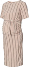 Supermom Jurk Stripe - Zwangerschapsjurk - Korte mouwen bodycon pasvorm - Maat L