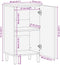 vidaXL - Dressoir - 40x33x75 - cm - massief - mangohout - bruin