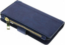 Hoesje Met Pasjeshouder Geschikt voor iPhone 6s / 6 - Luxe Portemonnee - Donkerblauw