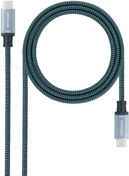 Nanocable 10.01.4103-COMB - USB type-C Kabel - 300 cm - Grijs Zwart
