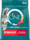 Purina ONE Sterilcat - Kattenvoer Droogvoer - Rund & Tarwe - 3 kg