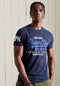 Superdry VL TEE - Heren T-shirt Slimfit - Biologisch katoen - Dark Blue