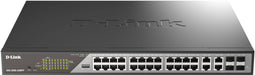 D-Link DSS-200G-28MP/E - Managed Switch - 24x PoE+ 1Gbps - 4x Combo SFP - PoE-budget 370W
