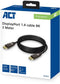 ACT AC4074 - DisplayPort 1.4 kabel - 8K @ 60Hz 32.4Gbps - Zwart (3m)