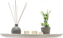 Atmosphera - Ylang Geschenkset - Decoratie - Geurstokjes met Etherische Olie Ylang Ylang - Grijs - Wit