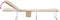 vidaXL - Ligbed - inklapbaar - stof - beige