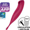 Satisfyer 'Twirling Pro Connect App', 20 cm, met app, drukgolf- en oplegvibrator, aan beide zijden te gebruiken, drukgolven en circulerende vibraties