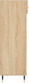 vidaXL - Schoenenkast - 60x35x105 - cm - bewerkt - hout - sonoma - eikenkleurig