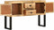 vidaXL - Dressoir - 110x30x74 - cm - ruw - mangohout