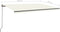 vidaXL - Luifel - automatisch - met - LED - en - windsensor - 500x350 - cm - crèmekleur