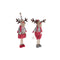 Decoratieve figuren DKD Home Decor Kerstmis Rendier Polyester (20 x 10 x 58 cm) (2 Stuks)