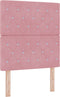 vidaXL - Hoofdbord - met - Kristallen - Knoop - - - Roze - - - 80 - cm - - - Fluweel