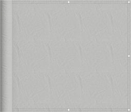 vidaXL - Balkonscherm - 90x400 - cm - 100% - oxford - polyester - lichtgrijs