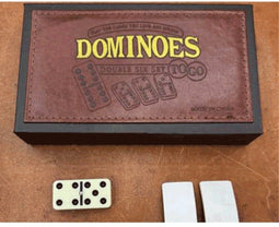 HOT Games Domino dubbel 6 - Denkspel - 28 stenen extra dik 56 x 26 x 12 mm