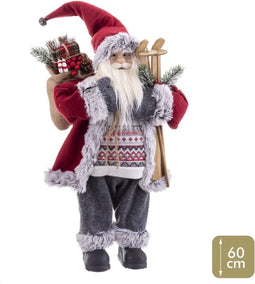 Christmas Kerstversiering Multicolour Hout Plastic Polyresin Weefsel 60 Cm