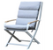 Westfield Outdoors Amber - Loungestoel met voetenbank - Waterafstotend UV-beschermend - Lichtblauw