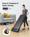 UREVO URTM022 Spacewalk 1 Lite loopband, maximale snelheid 1-6KM/h, loopoppervlak 102.4*40cm, maximale belasting 120kg, afstandsbediening