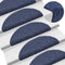 vidaXL - Trapmatten - zelfklevend - 10 - st - 56x17x3 - cm - naaldvilt - blauw