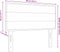 vidaXL - Hoofdbord - met - Lijnen - in - Donkergrijs - - - 90 - cm - - - Stof