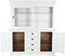 Display Standaard Home ESPRIT Wit Kristal Mangohout 170 x 45 x 200 cm