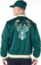 New Era - Milwaukee Bucks - NBA Satin Dark Green Bomber Jacket