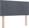 vidaXL - Hoofdbord - in - Diamant - Blokken - Ontwerp - Donkergrijs - 100 - cm - Velvet