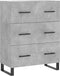 vidaXL - Dressoir - 69,5x34x90 - cm - bewerkt - hout - betongrijs