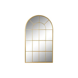 DKD Home Decor - Wandspiegel - Kristal Gouden Ramen Ijzer 70 x 2,5 x 120 cm