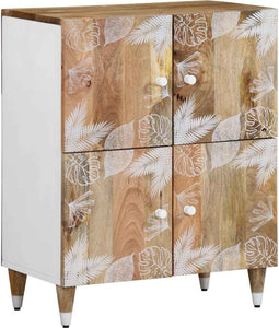 vidaXL - Dressoir - 60x33,5x75 - cm - massief - mangohout