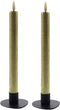 metallic goud LED dinerkaars 24,5 cm - set van 2