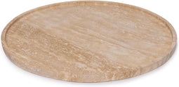Mooisa Dienblad Rond Tray Met Rand Travertine 45 cm