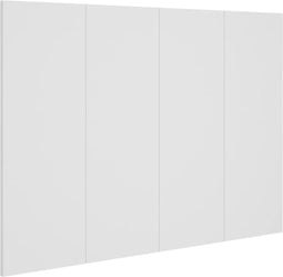 vidaXL - Hoofdbord - 120x1,5x80 - cm - bewerkt - hout - wit