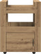 vidaXL - Keuken - Trolley - Artisan - Eiken - 60x45x80 - cm - Bewerkt - Hout
