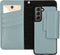 Selencia Hoesje Geschikt voor Samsung Galaxy S21 Plus Hoesje Met Pasjeshouder - Selencia Surya 2-in-1 Uitneembare Vegan Lederen Bookcase - Blauw