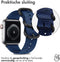 iMoshion Bandje Geschikt voor Apple Watch Bandje Series 1 / 2 / 3 / 4 / 5 / 6 / 7 / 8 / 9 / SE - 38 / 40 / 41 mm - iMoshion Nylon band - Donkerblauw