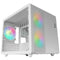 Mars Gaming MC400W - ATX Semi-toren doos - MicroATX - Gehard glas - Wit Zwart
