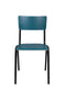 Zuiver Back To School Eetkamerstoel - Matte - Petrol - Set van 4