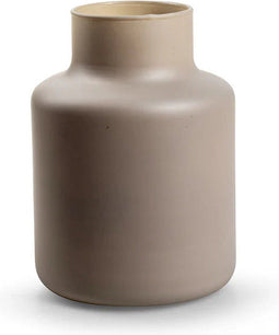 Eco vaas 'gigi' mat grijs h20 d14,5 cm