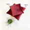 Dutch Decor FINN - Sierkussen 60x60 cm - velvet - effen kleur - Merlot - rood - Inclusief binnenkussen