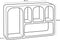 Mica Decorations Frati - Wandkast - 5 vakken - Off White - L60 x B15 x H38 cm